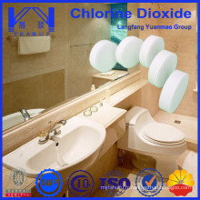 La table de dioxyde de chlore comme agent désodorisant pour toilette
